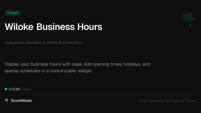Wiloke Business Hours