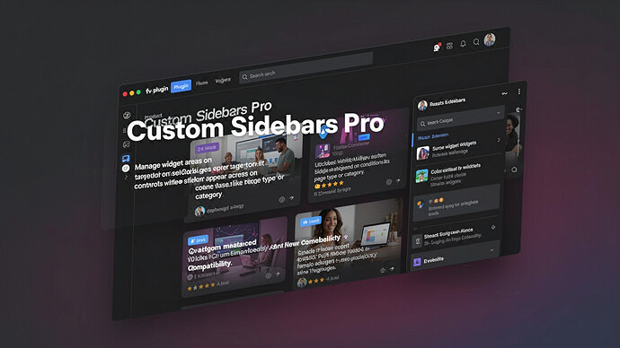 Custom Sidebars Pro