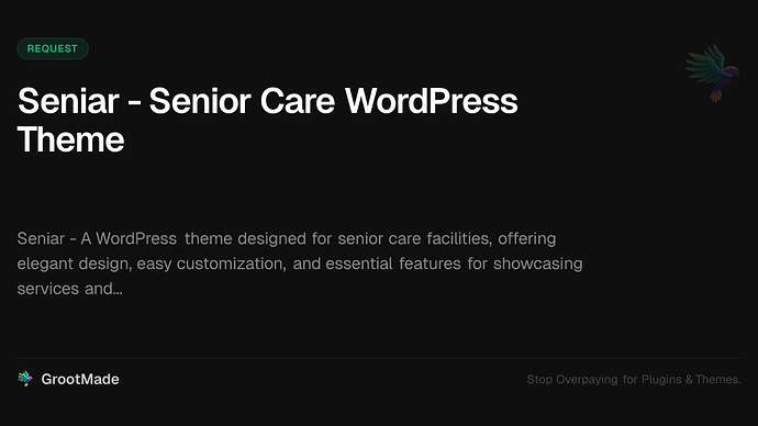 Seniar - Senior Care WordPress Theme