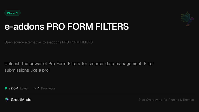 e-addons PRO FORM FILTERS