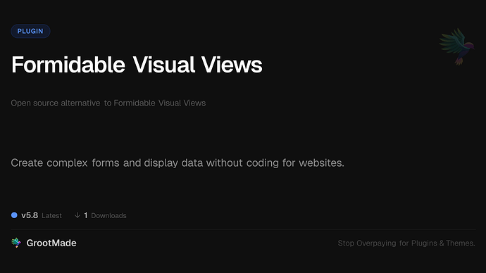 Formidable Visual Views