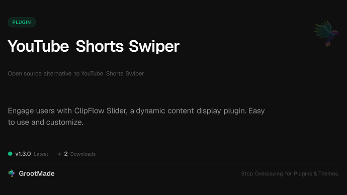 YouTube Shorts Swiper