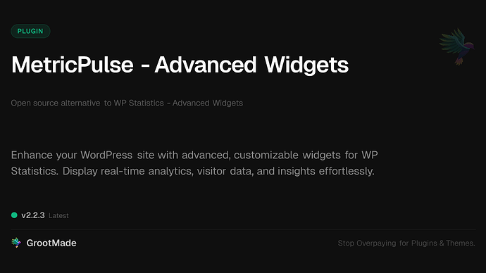 MetricPulse - Advanced Widgets