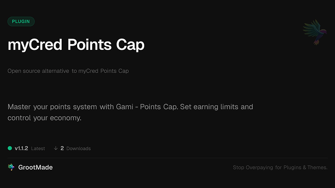 myCred Points Cap