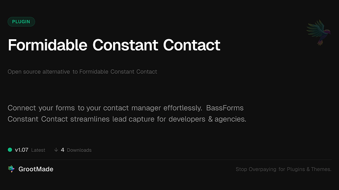 Formidable Constant Contact