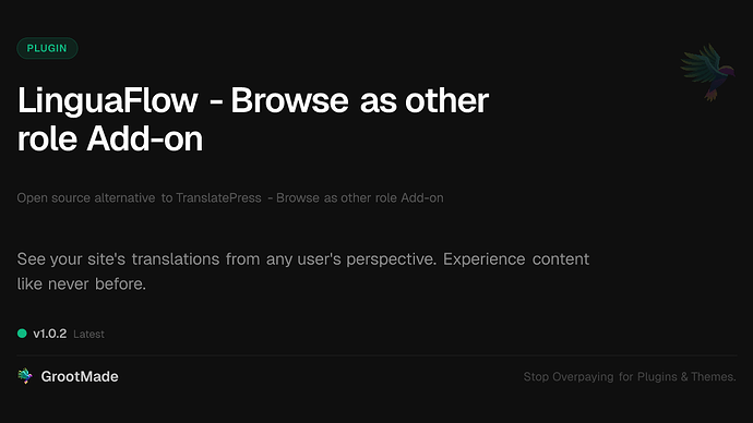 LinguaFlow - Browse as other role Add-on