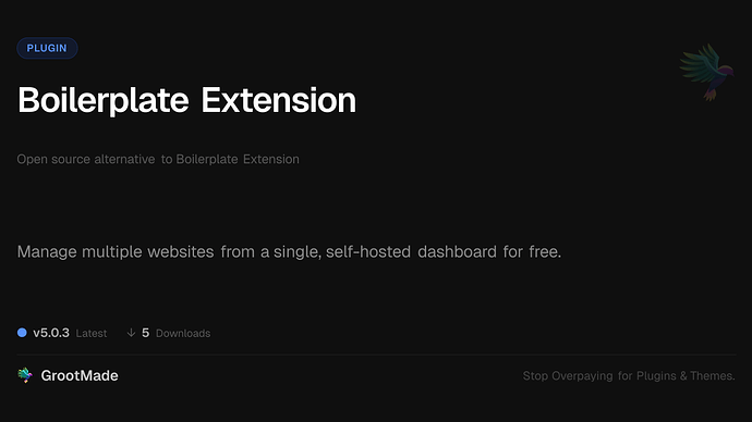 Boilerplate Extension
