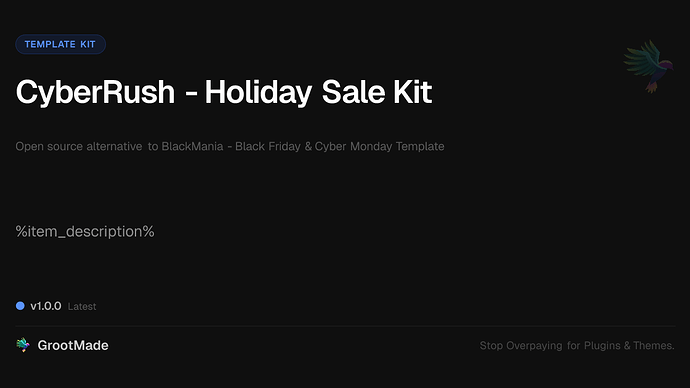 CyberRush - Holiday Sale Kit
