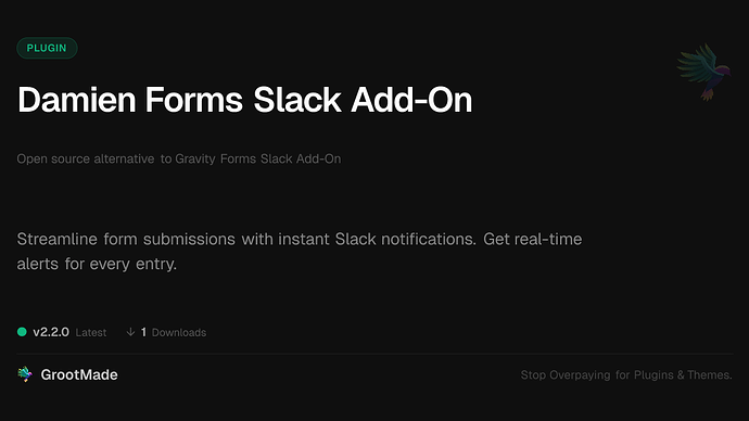 Damien Forms Slack Add-On