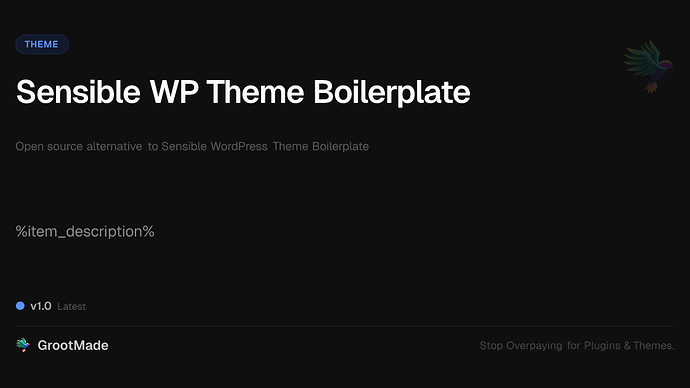 Sensible WP Theme Boilerplate