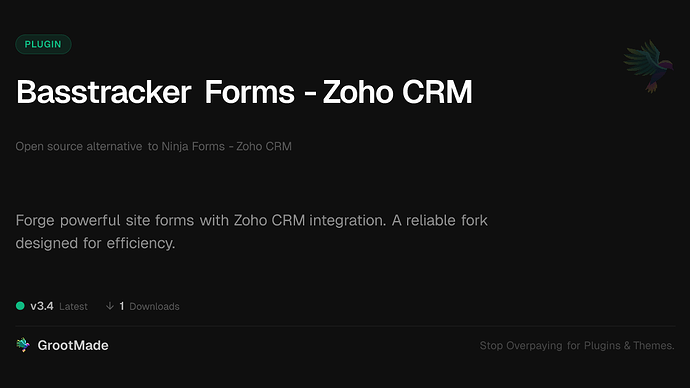 Basstracker Forms - Zoho CRM