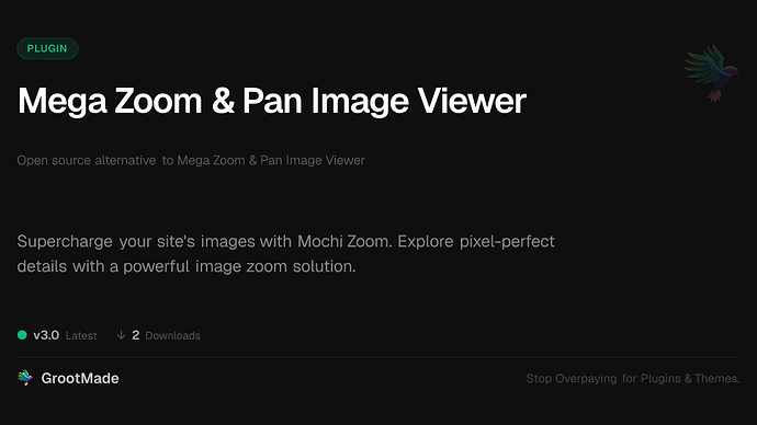 Mega Zoom & Pan Image Viewer