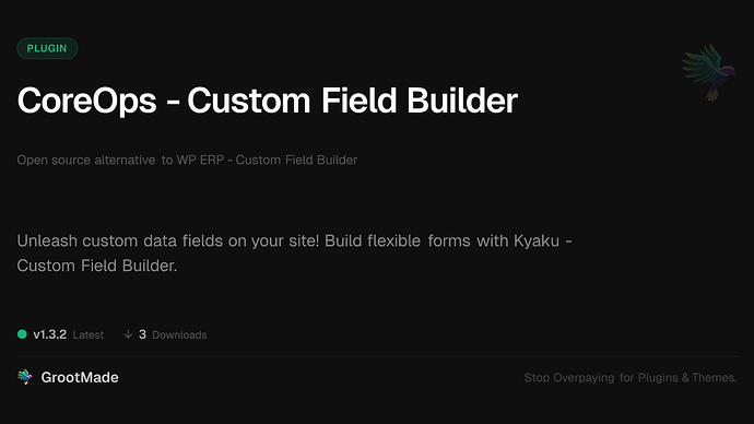 CoreOps - Custom Field Builder