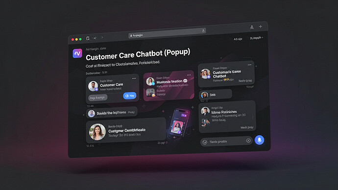 Customer Care Chatbot (Popup)