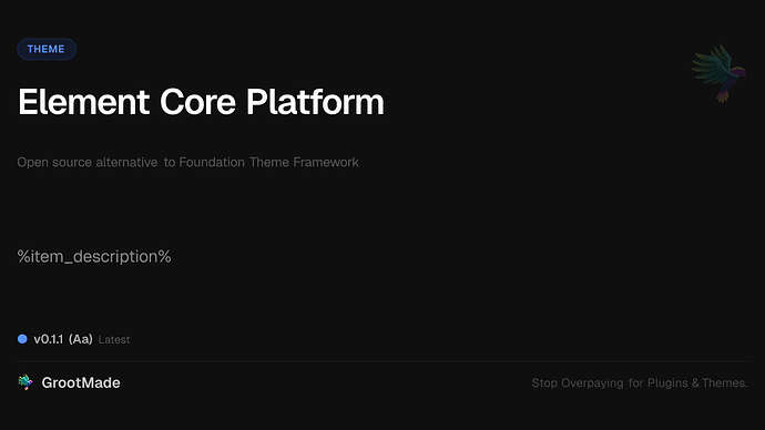 Element Core Platform