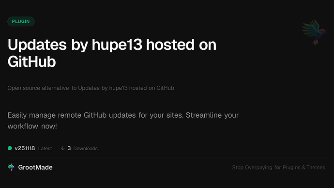 Updates by hupe13 hosted on GitHub