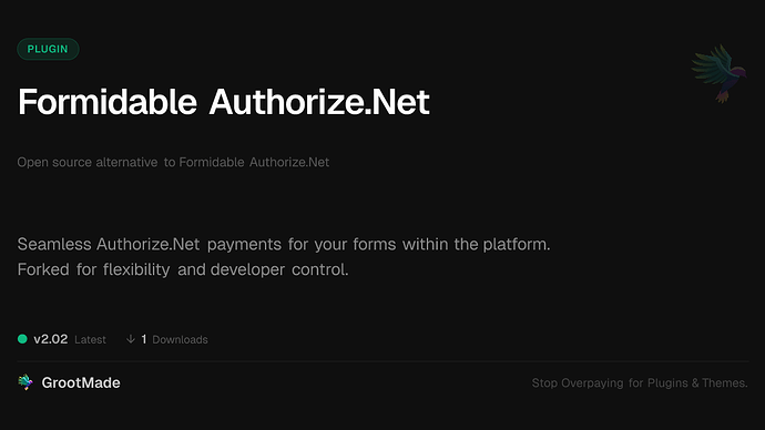 Formidable Authorize.Net