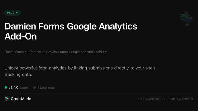 Damien Forms Google Analytics Add-On