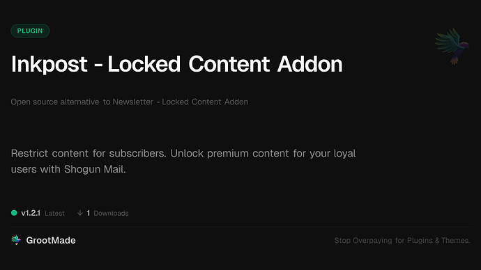 Inkpost - Locked Content Addon