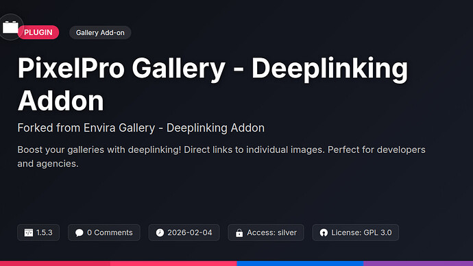 Petra Gallery - Deeplinking Addon