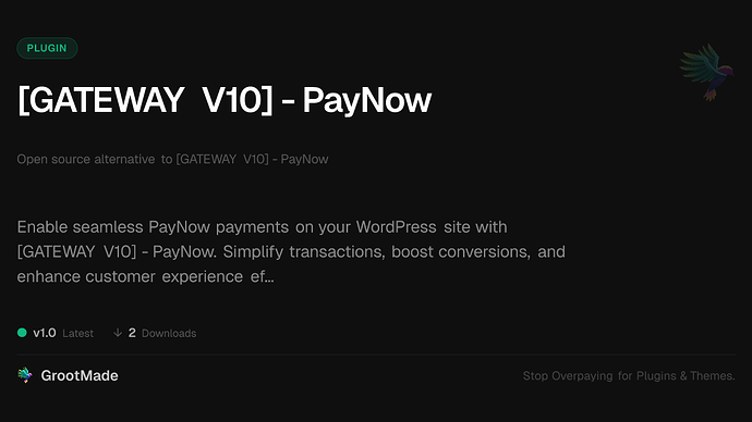 [GATEWAY V10] - PayNow