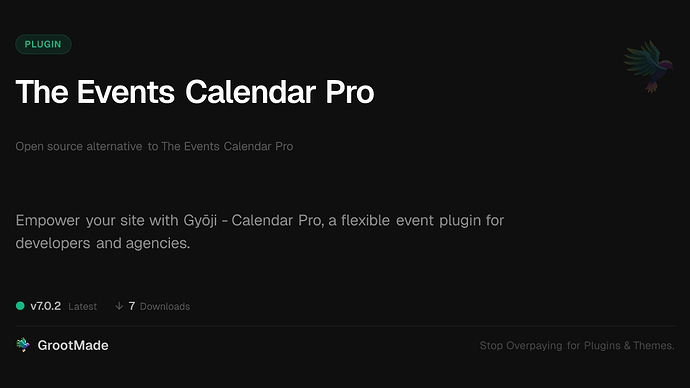 The Events Calendar Pro