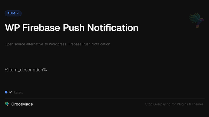 WP Firebase Push Notification