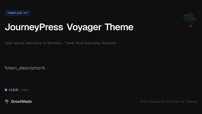 JourneyPress Voyager Theme