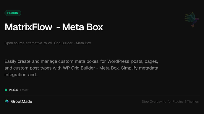 MatrixFlow - Meta Box