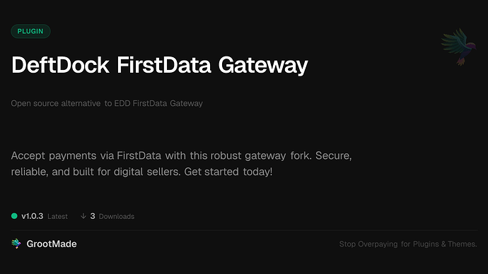 DeftDock FirstData Gateway