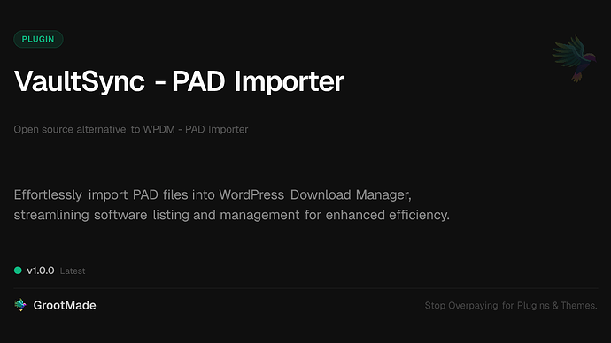 VaultSync - PAD Importer