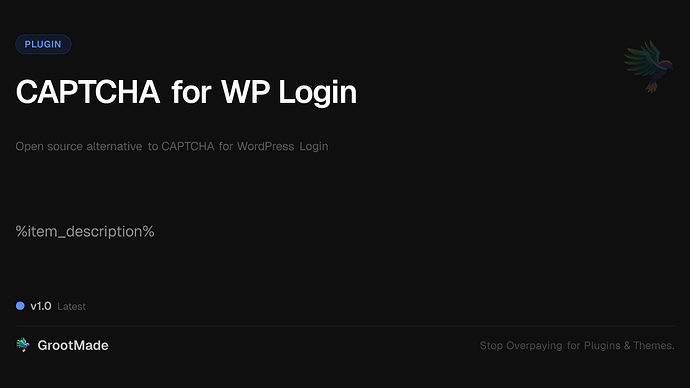 CAPTCHA for WP Login