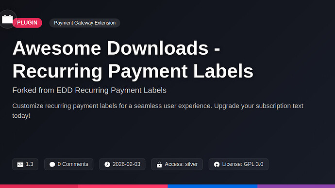 DeftDock Recurring Payment Labels