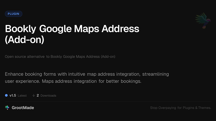 Bookly Google Maps Address (Add-on)
