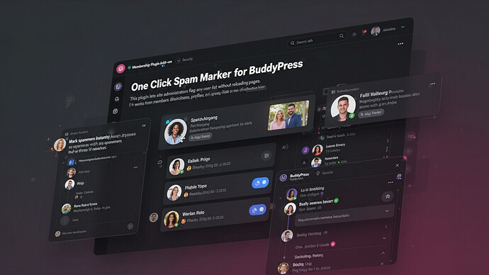 One Click Spam Marker for BuddyPress