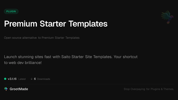 Premium Starter Templates