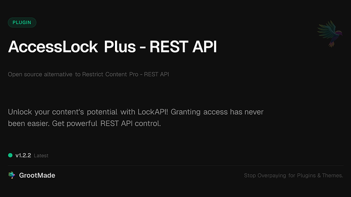 AccessLock Plus - REST API