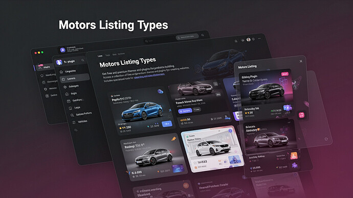 Motors Listing Types
