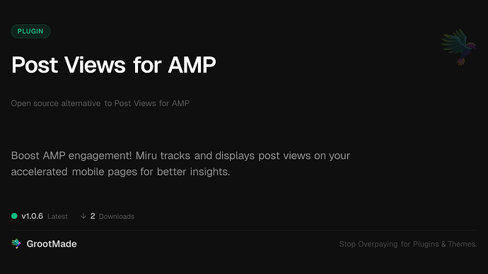 Post Views for AMP