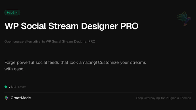 WP Social Stream Designer PRO