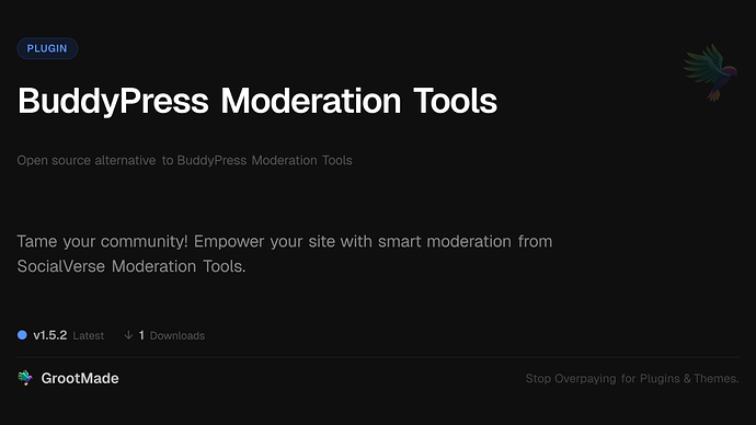 BuddyPress Moderation Tools