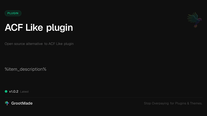 ACF Like plugin