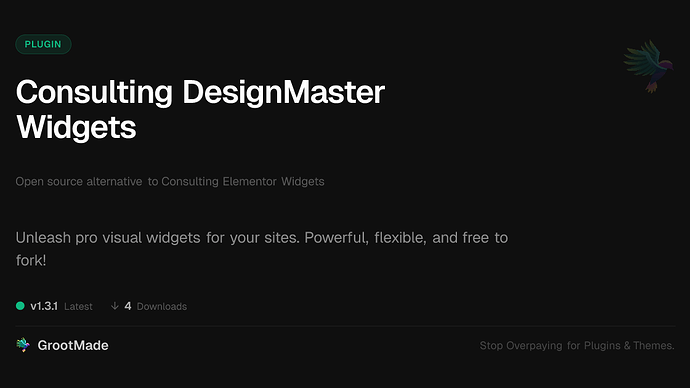 Consulting DesignMaster Widgets