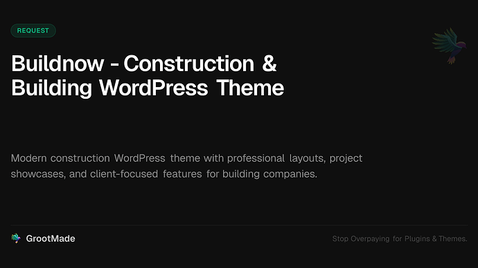 Buildnow - Construction & Building WordPress Theme