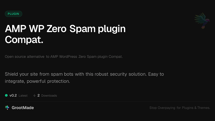 AMP WP Zero Spam plugin Compat.
