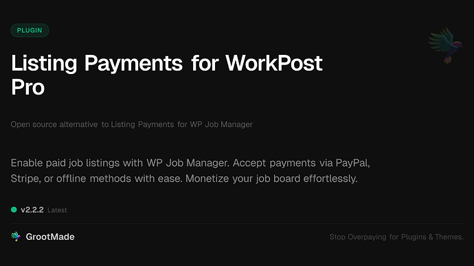 Listing Payments for WorkPost Pro