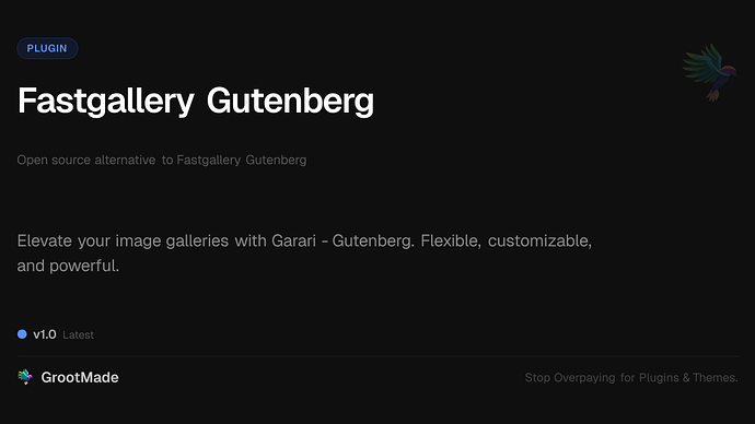 Fastgallery Gutenberg