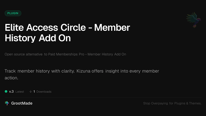 Elite Access Circle - Member History Add On