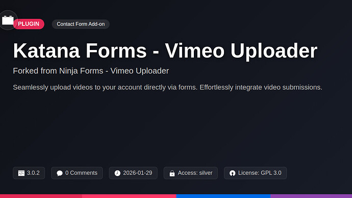 Basstracker Forms - Vimeo Uploader
