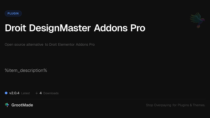 Droit DesignMaster Addons Pro